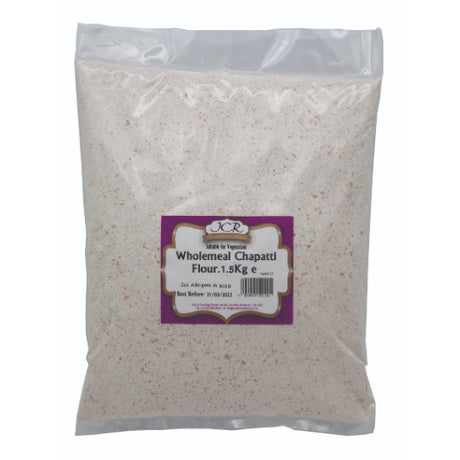 JCR Wholemeal Chappatti Atta (6x1.5kg) - Aytac Foods Wholesale