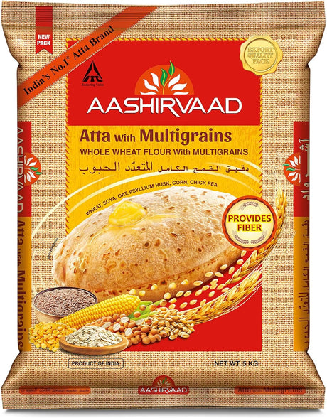 Aashirvaad Multigrains Atta (2x10KG) - Aytac Foods Wholesale