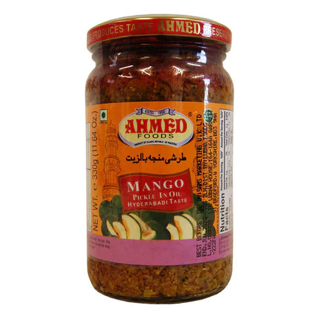 Ahmed Foods Mango Pickle Hyderabadi (12x330G) - Aytac Foods Wholesale