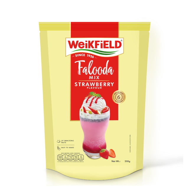 Weikfield Falooda Mix Strawberry (6x200G) - Aytac Foods Wholesale