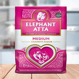 Wm Elephant Atta Medium 25Kg Pm £18.29 (25KG) x 1 - Aytac Foods Wholesale