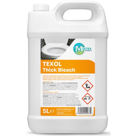 Multex Texol Thick Bleach Ultra Strong 5% (4x5Ltr) - Aytac Foods Wholesale