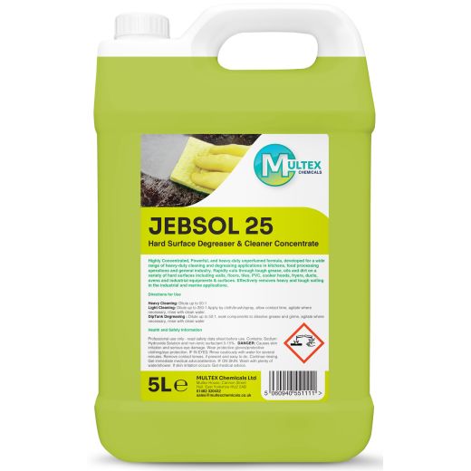 Multex Jebsol 25 Hard Surface Degreaser Cocentrate (4x5Ltr)