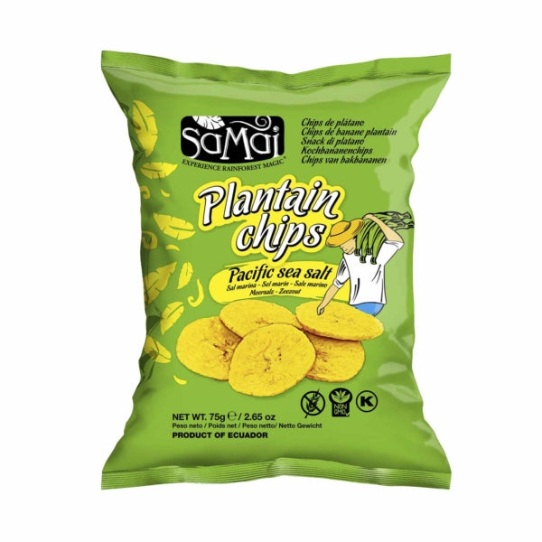Samai Plantain Chips Salted (6x75G) - Aytac Foods Wholesale