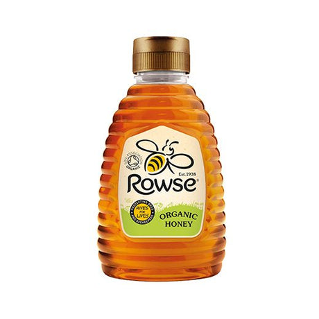 Rowse Organic Clear Honey Squeezy (6x340GR) - Aytac Foods Wholesale