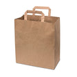 HRD Brown Paper Bags with Internal Handle Large 1x250pcs - Aytac Foods Wholesale