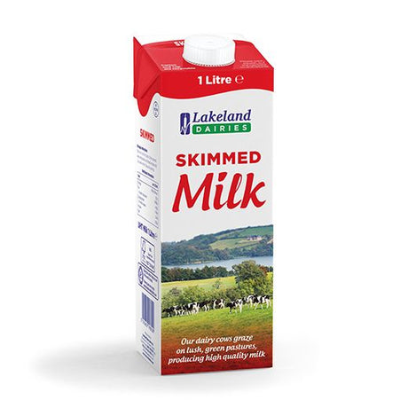 Lakeland Skimmed Milk 12x1LT - Aytac Foods Wholesale