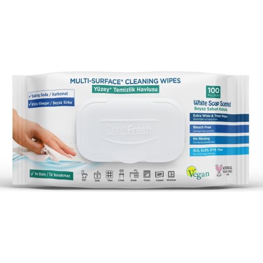 Deep Fresh Surface Cleaning Wipes (100PCS) x 12 - Aytac Foods Wholesale