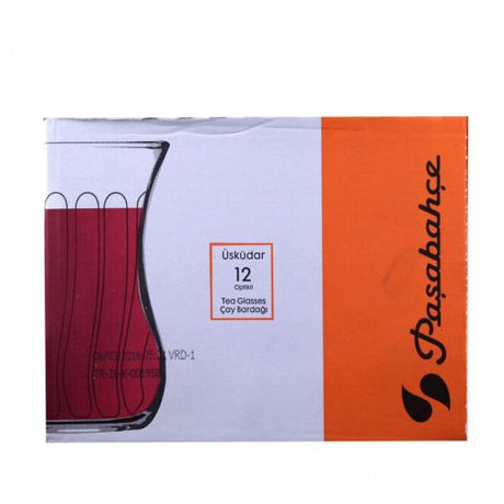 Pasabahce 12Li Uskudar Optic Small Tea Glass (6x12PACK) - Aytac Foods Wholesale