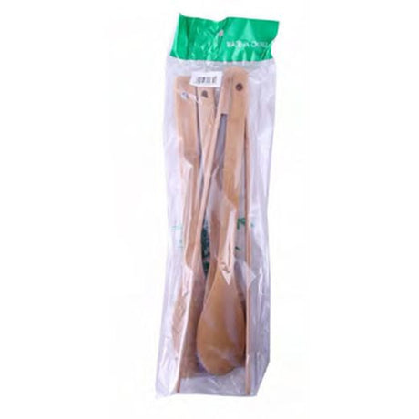 4Pcs 28Cm Bamboo Rice Ladle (1X3PCS) - Aytac Foods Wholesale