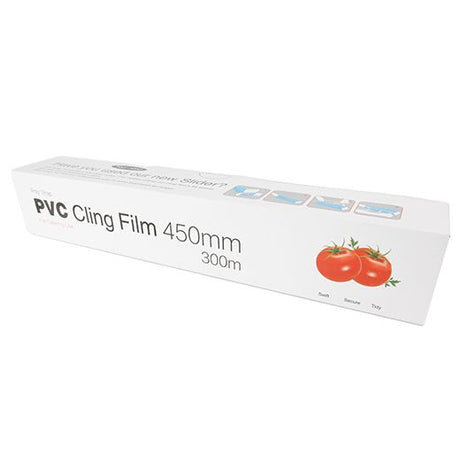 450mm x 300m MAJESTIC JUMBO CATERING CLING FILM POLY-WRAP" -- PVC" - Aytac Foods Wholesale