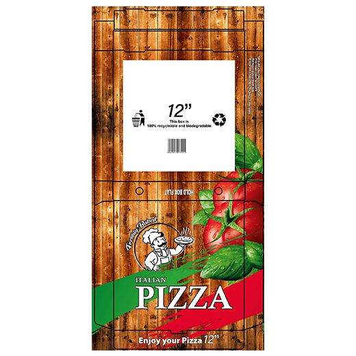Aytac 12Inc Colour Pizza Boxes (1x100PCS) - Aytac Foods Wholesale