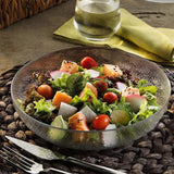 Fecra Olivia Glass Round Salad/Fruit Bowl 24Cm Clear