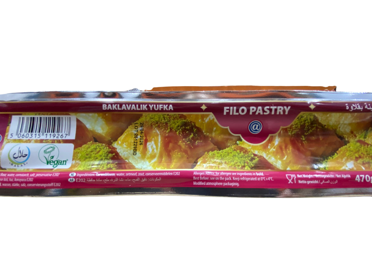 Aytac Baklava Pastry Sheets – 20 Sheets (470g)