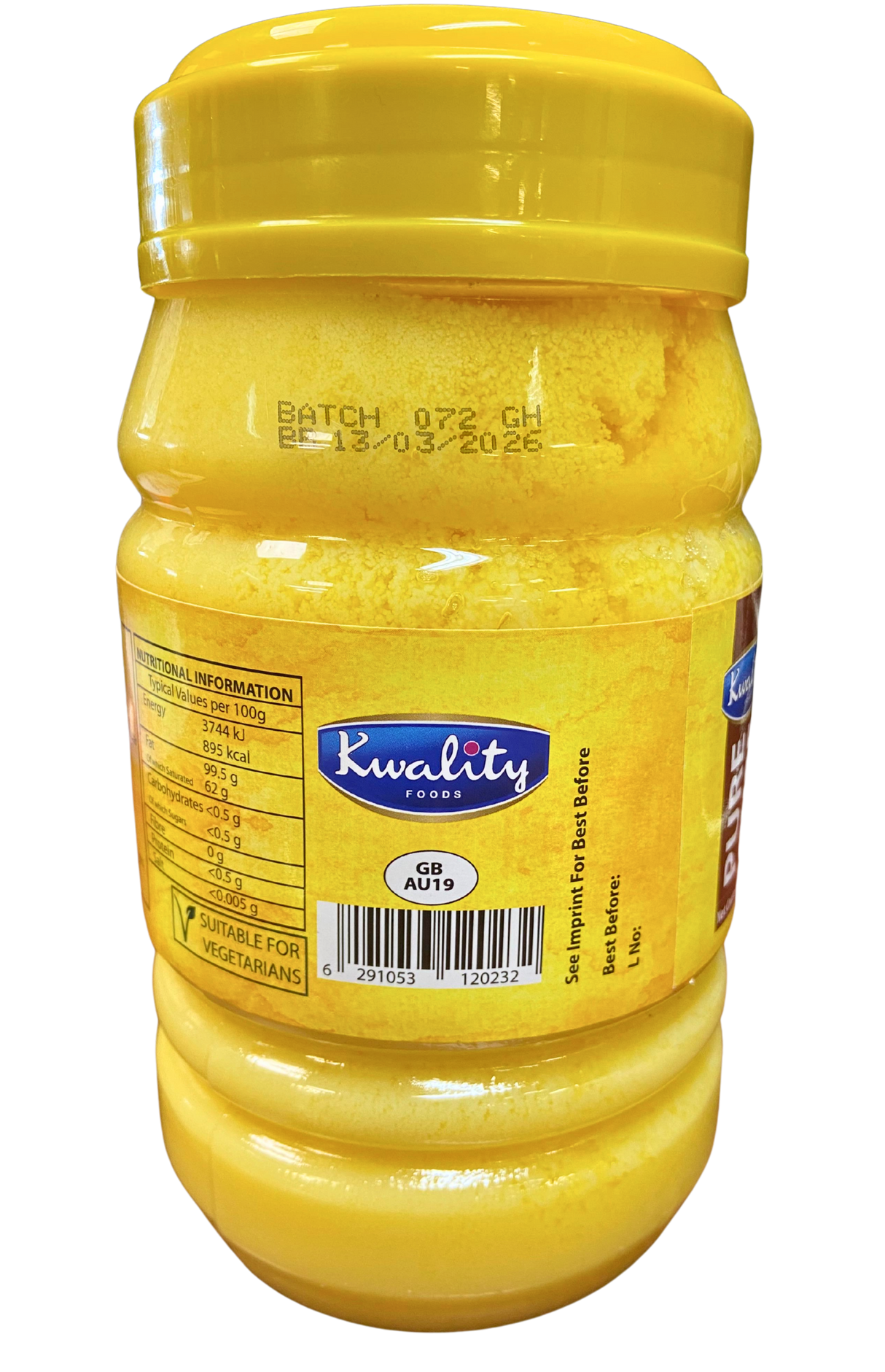 Kwality Pure Ghee 1LT X6 - Aytac Foods Wholesale