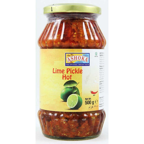 Ashoka Lime Pickle Hot (6x500GR) - Aytac Foods Wholesale