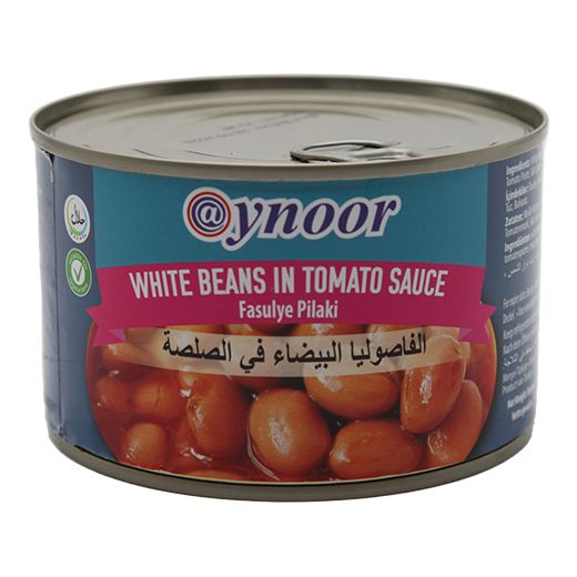 Aynoor White Beans In Tomato Sauce 400Gx24 - Aytac Foods Wholesale