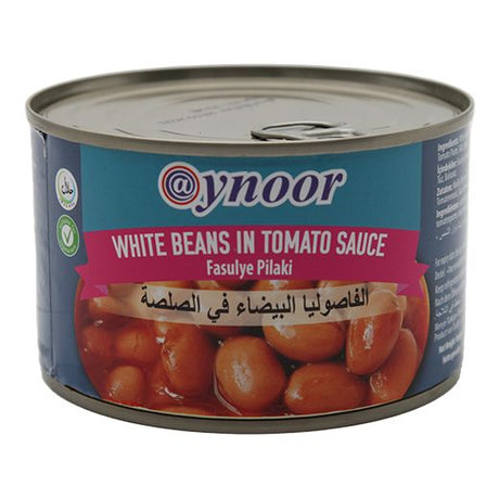 Aynoor White Beans In Tomato Sauce 400Gx24 - Aytac Foods Wholesale