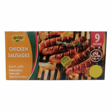 Aytac Chicken Sausages 9PCS HMC 485Gx12 - Aytac Foods Wholesale