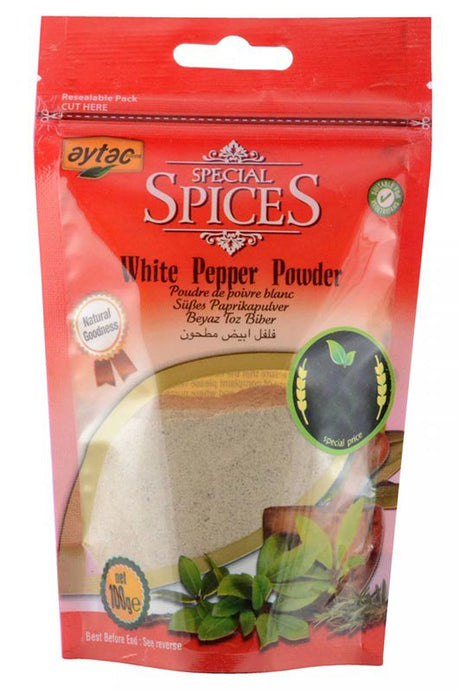 Aytac White Pepper Powder 100Gx12 - Aytac Foods Wholesale