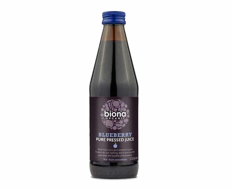Biona Organic Blueberry Juice 330mlx6 - Aytac Foods Wholesale