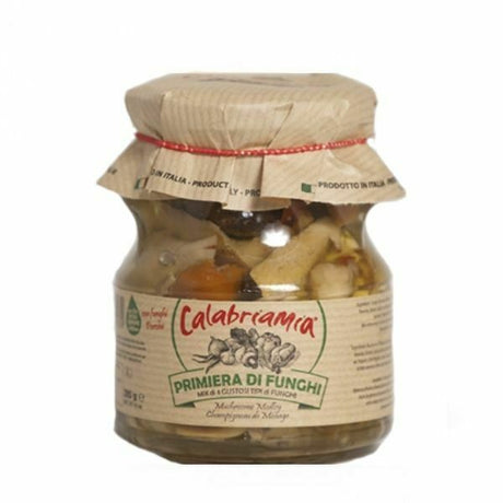 Calabriamia Mushroom Medley In Oil Jar 314 Mlx12 - Aytac Foods Wholesale