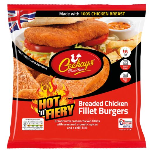 Ceekays Hot N Fiery Burger 700Gx8 - Aytac Foods Wholesale