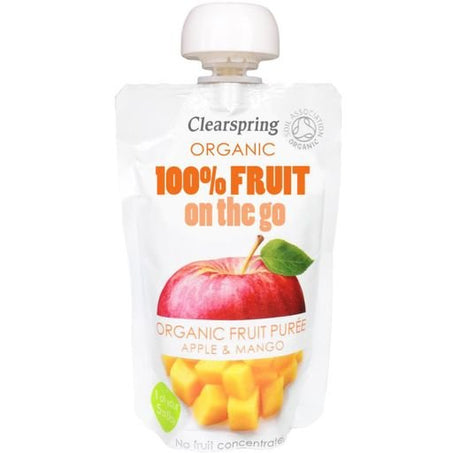 Clearspring Organic 100% Fruit On The Go Apple&Mango - 120Grx8 - Aytac Foods Wholesale