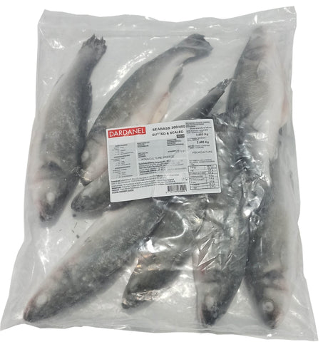 Dardanel Seabass 300/400 Gutted & Scaled 3KGx4 - Aytac Foods Wholesale