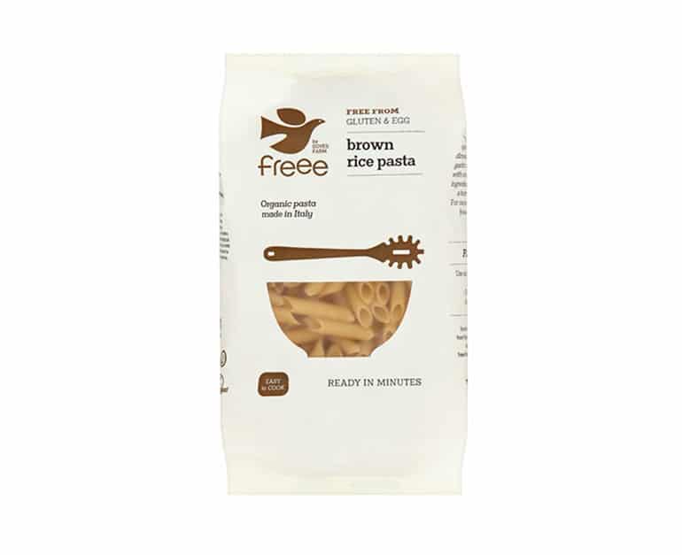 Doves Farm Organic Brown Rice Pasta Penne Gluten Free 500Gx8 - Aytac Foods Wholesale