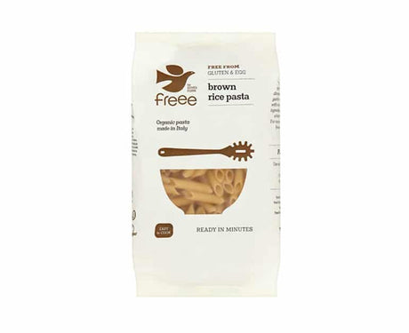 Doves Farm Organic Brown Rice Pasta Penne Gluten Free 500Gx8 - Aytac Foods Wholesale