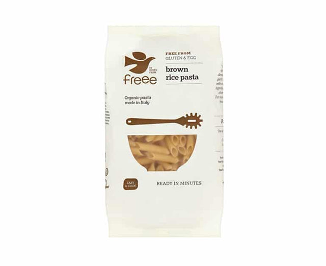 Doves Farm Organic Brown Rice Pasta Penne Gluten Free 500Gx8 - Aytac Foods Wholesale