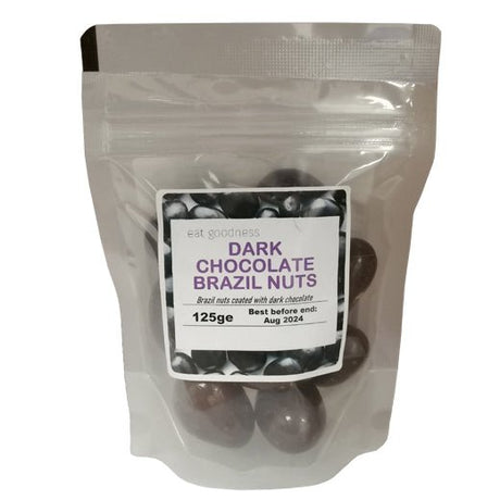 Eat Goodness Dark Chocolate Coated Brazils - 125GRx12 - Aytac Foods Wholesale