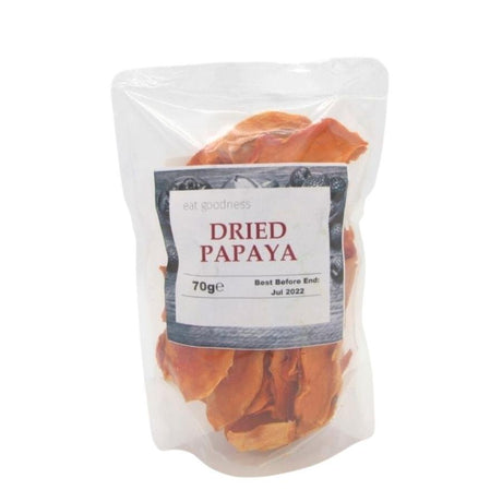 Eat Goodness Dried Papaya 70Gx6 - Aytac Foods Wholesale