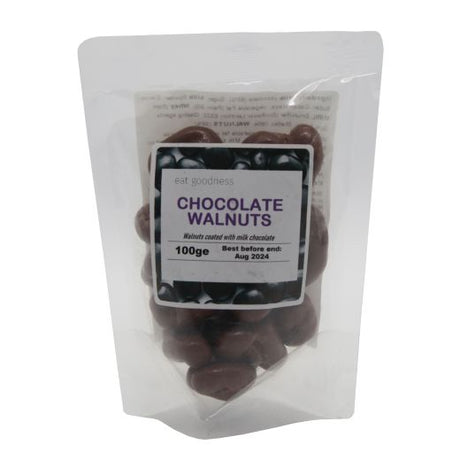 Eat Goodness Milk Chocolate Walnut - 100GRx12 - Aytac Foods Wholesale