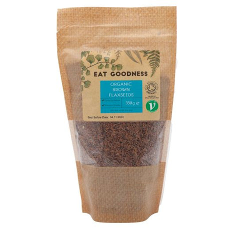 Eat Goodness Organic Brown Flax Seed - 350GRx6 - Aytac Foods Wholesale