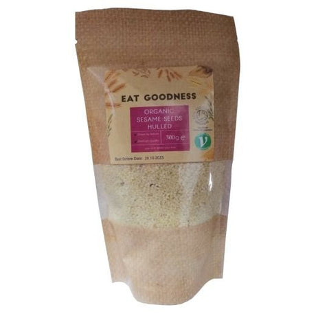 Eat Goodness Organic Sesame Seeds Hulled - 300GRx6 - Aytac Foods Wholesale