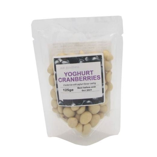Eat Goodness Yoghurt Coated Cranberries - 125GRx12 - Aytac Foods Wholesale