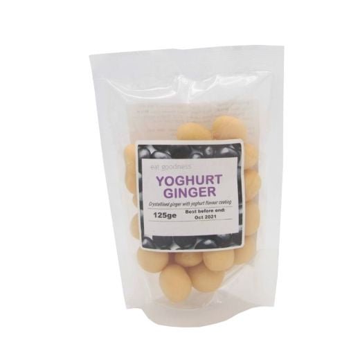 Eat Goodness Yoghurt Coated Ginger - 125GRx12 - Aytac Foods Wholesale