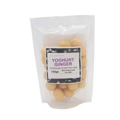 Eat Goodness Yoghurt Coated Ginger - 125GRx12 - Aytac Foods Wholesale
