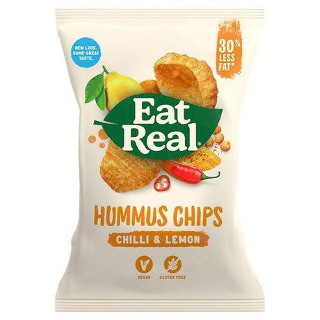 Eat Real Hummus Chilli & Lemon Chips 135Gx10 - Aytac Foods Wholesale
