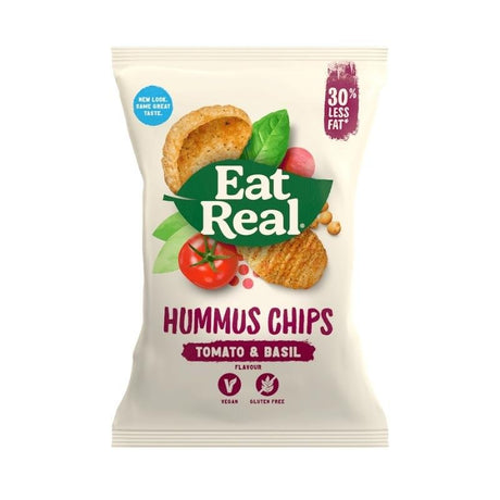 Eat Real Hummus Tomato & Basil Chips 135Gx10 - Aytac Foods Wholesale
