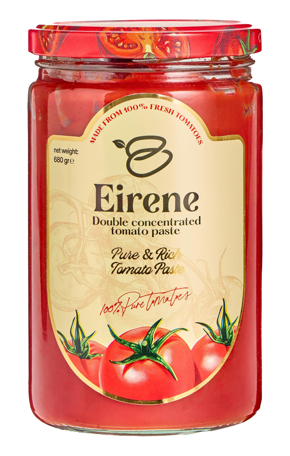 Eirene Double Concentrated Tomato Paste 680g x 12