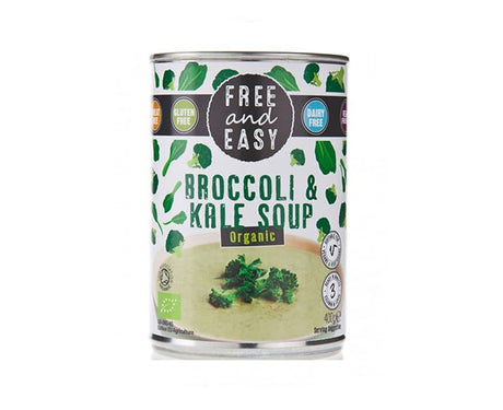 Free And Easy Organic Broccoli & Kale Soup 400Gx6 - Aytac Foods Wholesale
