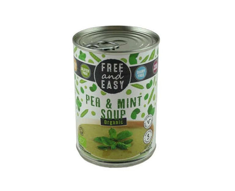 Free And Easy Organic Pea & Mint Soup- 400Gx6 - Aytac Foods Wholesale