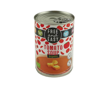 Free And Easy Organic Tomato Soup- 400Gx6 - Aytac Foods Wholesale