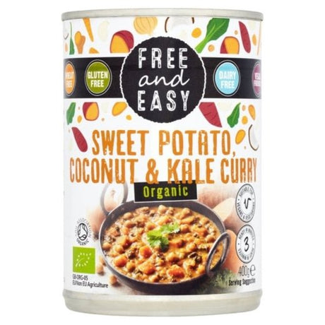 Free & Easy Sweet Patota Coconut Kale Curry- 400Grx6 - Aytac Foods Wholesale