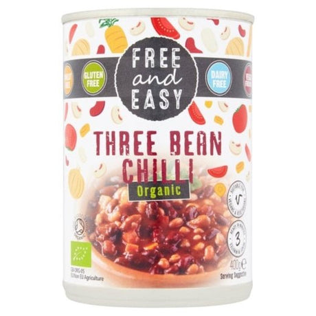 Free & Easy Three Bean Chilli - 400Grx6 - Aytac Foods Wholesale