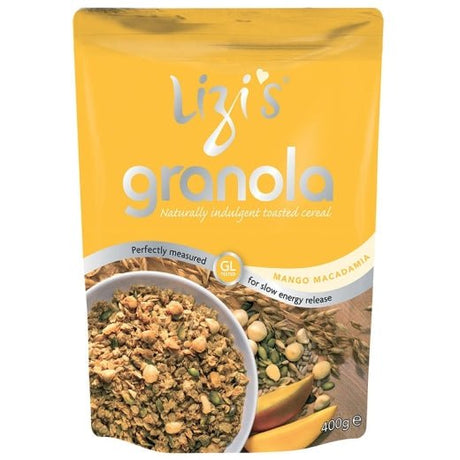 Lizi's Mango & Macadamia Break Granola - 400Grx10 - Aytac Foods Wholesale