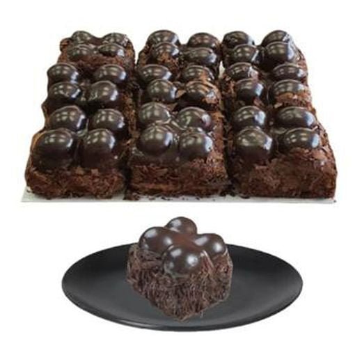 Maun Black Mono Cake With Profiterole 165X9PCSx1 - Aytac Foods Wholesale